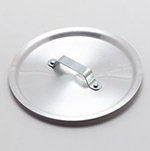 Carlisle 60422 8-in Flat Cover w/ Handle, Heavy Duty Aluminum