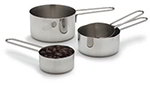 Carlisle 604310 Sparta Chef Series Measuring Cup Set, Stainless Steel