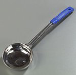 Carlisle 604392 Portion Control Spoon, 8-oz, Stainless Steel, Blue