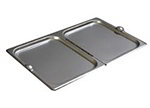 Carlisle 607000H Full Size Hinged Steam Pan Cover w/ Handle, 24-Ga Stainless