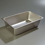 Carlisle 607006P Full Size Perforated Steam Pan, 6-in Deep, 24-Ga. Stainless