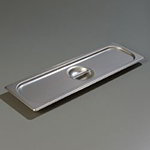Carlisle 60700HLC Half Size Long Steam Pan Cover w/ Handle, 24-Ga. Stainless