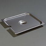 Carlisle 607120CS Half Size Slotted Steam Pan Cover w/ Handle, 24-Ga. Stainless