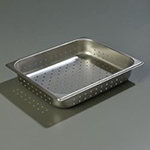 Carlisle 607122P Half Size Perforated Anti-Jam Steam Pan, 2.5-in Deep, 24-Ga. Stainless