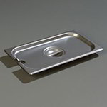 Carlisle 607130CS Third Size Slotted Steam Pan Cover w/ Handle, 24-Ga. Stainless