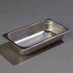 Carlisle 607132 Third Size Anti-Jam Steam Pan, 2.5-in Deep, 24-Ga. Stainless