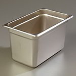 Carlisle 607146 1/4-Size Steam Table Pan w/ 6-in Deep, 24-Ga. Stainless
