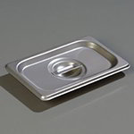 Carlisle 607190C 1/9-Size Solid Steam Table Pan Cover, 24-Ga. Stainless