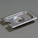 Carlisle 607190CS 1/9-Size Slotted Steam Table Pan Cover, 24-Ga. Stainless