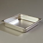 Carlisle 607232 2/3-Size Steam Table Pan w/ 2.5-in Deep, Stainless