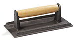 Carlisle 607410 Steak Weight, Cast Iron, Wood Handle