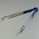 Carlisle 60756614 16-in Utility Tong w/ Blue Handle, Heavy Duty Stainless