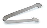 Carlisle 607690 Ice Tong, 5-3/4 in, One Piece, Mirror Polished Stainless Steel