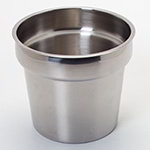 Carlisle 607707 7-qt Inset, 8.5-in Diam. & Mirror Polish Finish, Stainless