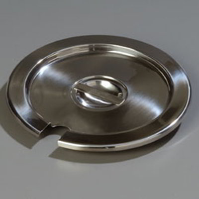 Carlisle 607707CS 7-qt Inset Cover - Notched Handle, Stainless Steel