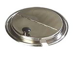 Carlisle 607707H Slotted Inset Cover w/ Hinge For 607707, Fits 7-qt Pot, Stainless