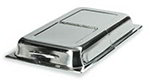 Carlisle 607802H Heavy Gauge Dome Cover w/ Hinge, Handle & Mirror Finish, Stainless