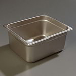 Carlisle 608126 Half Size Steam Table Pan, 6-in Deep, 22-Ga. Stainless