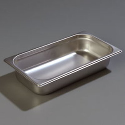 Carlisle 608132 1/3 Size Steam Table Pan - 2-1/2" D, Stainless Steel