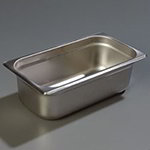 Carlisle 608134 1/3-Size Steam Table Pan, 4-in Deep, 22-Ga. Stainless