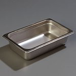 Carlisle 608142 1/4-Size Steam Table Pan, 2.5-in Deep, 22-Ga. Stainless