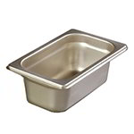 Carlisle 608192 1/9-Size Steam Table Pan, 2.5-in Deep, 22-Ga. Stainless