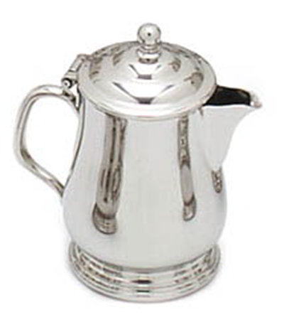 Carlisle 609071 8-oz Creamer w/ Hinged Lid, Stainless
