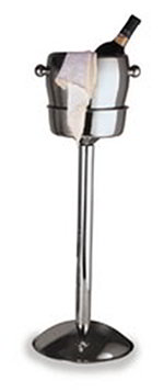 Carlisle 609146 24-in High Wine Bucket Stand, No Bucket, Mirror Polished Stainless Steel