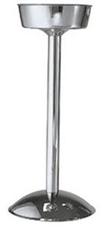 Carlisle 609147 24-in Wine Bucket Stand, 8.5-in Holder & Mirror Finish, Stainless