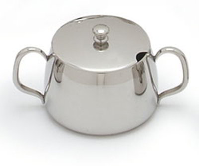 Rhapsody Sugar Bowl w/ Lid, 8 oz, Mirror Finish, SS
