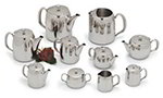 Carlisle 609159 Rhapsody Creamer, 8 oz, Hinge Cover, Mirror Finish, SS