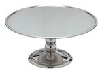 Carlisle 609168 14-in Round Cake Display Stand, Polished Stainless