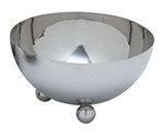 Carlisle 609173 48-oz Allegro Metal Serving Bowl w/ Globe Shaped Feet, Stainless Steel