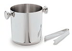 Carlisle 609191 1.7-qt Ice Bucket - Knob Side Handles, Stainless