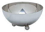 Carlisle 609196 Allegro Display Serving Bowl w/ Globe Shaped Feet, 3-qt, Stainless Steel