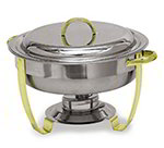 Carlisle 609530 New World Collection Nina Chafer, Round, 4 qt, Gold Trim, Lift-Off Cover, SS