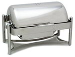 Carlisle 609686 8-qt Rectangle Mediterranean Chafer, Roll Top, Chrome & Stainless