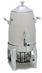 Carlisle 609723 3-Gallon Beverage Urn w/ Chrome Plated Legs, Stainless