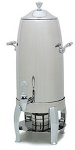 Carlisle 609725 5-Gallon Beverage Urn w/ Chrome Plated Legs, Stainless