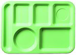 Carlisle 61409 Rectangular (6)Compartment Tray - Left-Handed, 13-7/8x9-7/8