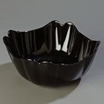 Carlisle 653403 7-qt Deli Bowl w/ Scalloped & Rolled Edges, Black Poly