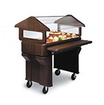 Carlisle 660503 45.25-in Portable Food Bar w/ Legs & Sneeze Guards, Black