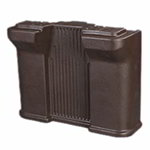 Carlisle 668701 Standard Food Bar Leg - Maximizer Food Bar, Brown