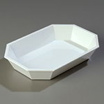 Carlisle 672302 2.5-lb Octagonal Crock, Low-Profile, White SAN