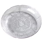 Carlisle 6907-807 23.9-oz Soup Salad Plate, Floral Shaped Edge, Clear Poly
