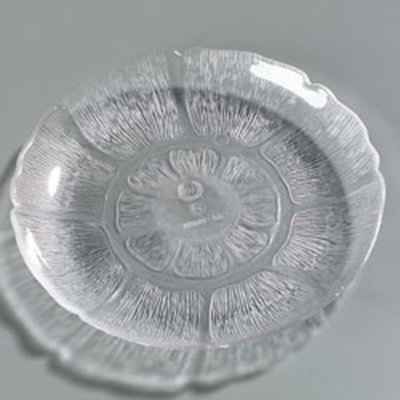 Carlisle 6954-807 7-1/2" Petal Mist Soup/Salad Plate - Polycarbonate, Clear
