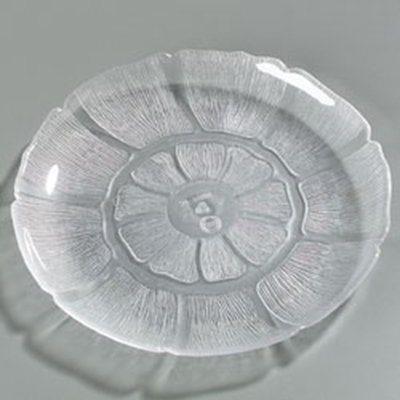 Carlisle 6956-807 9" Petal Mist Soup/Salad Plate - Polycarbonate, Clear