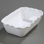 Carlisle 696302 5-lb Deli Crock w/ Swirl Pattern, White SAN