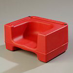 Carlisle 711005 Stackable Dual Booster Seat, Red Polypropylene