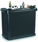Carlisle 754303 Bar Stanchion - Maximizer Bar, Vinyl, Black
